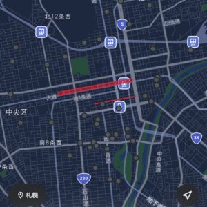 札幌でLUUPが使えるポートの設置場所（一部）