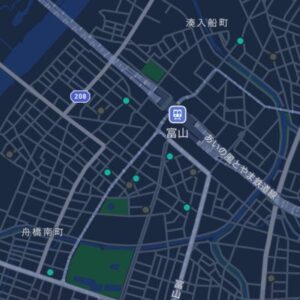 富山県でLUUPが使えるポートの設置場所（一部）