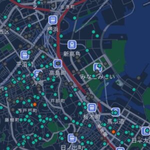 神奈川県でLUUPが使えるポートの設置場所（一部）