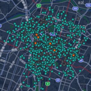 愛知県でLUUPが使えるポートの設置場所（一部）